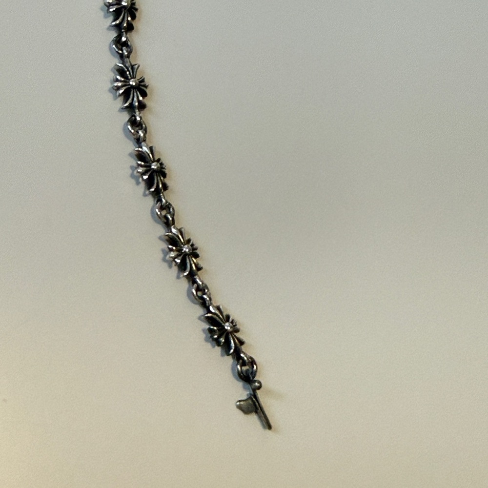 Chrome Hearts Elegant Silver Cross Bracelet